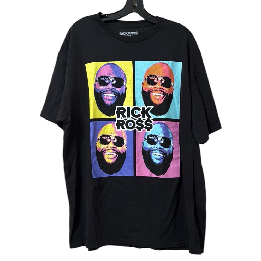 Philcos Rick Ross Pop Art Cotton Graphic T-Shirt Size XL